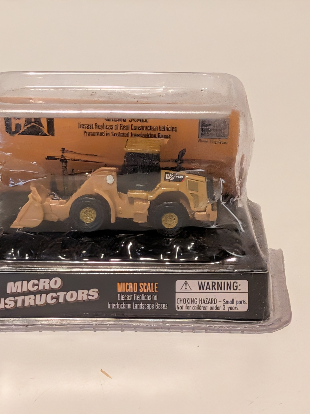 Micro Constructors Yellow Diecast Loader Toy